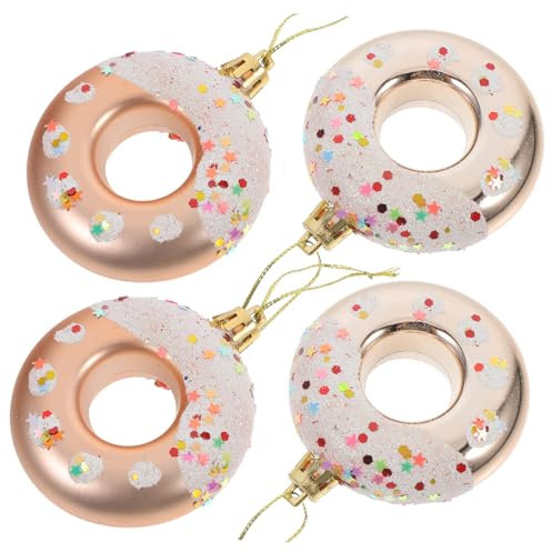 Weihnachtsbaum Anhänger 4stücke Kunststoff Donut Form