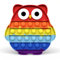 BLPRKOT Pop It für Kinder und Erwachsene Ideal als Anti-Stress-Spielzeug Bunte Eule Anti stress spielzeug Autismus Special Needs Stress Reliever Besondere Bedürfnisse Entpacken Stressabbau Reliever