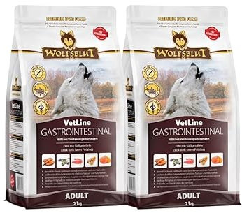Wolfsblut Vetline | Hundefutter | Sparbundle | Sparpaket (2 x 2kg, Gastrointestinal)