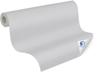 Livingwalls papier peint DESIGNDROP - papier peint intissé préencollé de couleur unie en gris clair - 10,05m x 0,53m - papier peint uni pour différentes pièces - 784992