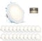 Gr4tec LED Einbaustrahler 230V IP65, 20 Stück LED Spots Flach 5W 4000K Neutralweiß 400LM, Einbauleuchten Decke für das Bad, Spots Deckenleuchte 68-80mm, Deckenspot LED Weiß für Wohnzimmer Küche