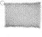 Victoria Cast Iron Cleaner Chainmail Scrubber, Stainless Steel Mesh 20x16.5cm for Frying Pan, Wok, Pot, Dutch Oven