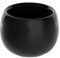 Campella - Maceta Orbis Lacada - Maceta Decorativa Interior - Tiestos plantas - Macetas Redondas, Maceteros Interior y Exterior - Exclusiva y Elegante, Premium,Maceteros Altos (Negro Brillo, Pequeño)