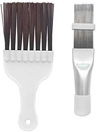 2 Pcs Condenser Cleaning Brush AC Fin Cleaner Refrigerator Coil Cleaning Whisk Brush For Cleaning