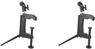 2 x C-Klemm-Stativ-Klemme, inklusive Selfie-Stick für Vlogging-Camcorder, DSLR