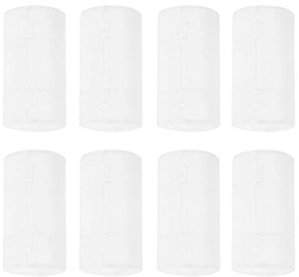 Otbushit 8PCS Plastic Battery Converter AA to C Cell Battery Box Adapter Holder Case Transparent