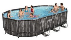 PISCINA STEEL PRO MAX C/TELAIO E POMPA 488X305X107 56448 (610X366X122)