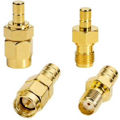 4TLG DAB Adapter Set SMB Auf SMA Stecker Buchse, DAB Antenne Adapter Für Autoradio FM Tuner Empfänger, SMA Adapter Koaxialkabel Verbinder RF Konverter Kit Für Auto Satellit Sirius XM Antenne Aerial