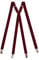 Olata Klassische X-förmige Hosenträger mit Clips – 2 cm breit. Burgund Rot