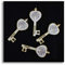 DLM-27839 (Kit 12 Pezzi) Calamita Chiave Portafortuna in Legno Albero della Vita Confettata Segnaposto bomboniera