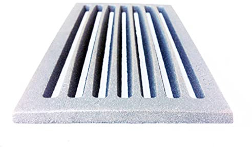 LB Metalmeccanica Griglia in ghisa camino misura 30x16 cm - Fondello, Grata, Griglia Areazione, Caduta, Cenere Carbone, e Pellet LB-GC300160