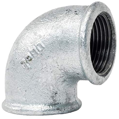 Winkel 2 IG/IG - Fitting aus Temperguss feuerverzinkt - Formteil Nr.90