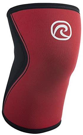 Rehband RX Kniebandage 5mm Neopren, Knee Sleeves für Crossfit, Kraftsport | Kniestütze mit Kompression für Squats, Gewichtheben und Functional Fitness, unisex