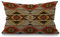 Smooffly Kissenbezug mit indianischem Südwest-Druck, Azteken-Navajo, geometrisches Muster, Taille, Lendenwirbelsäule, Baumwollleinen, Kissenbezug für Sofa, Zuhause, dekorativ, länglich, 30,5 x 50,8 cm
