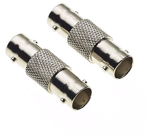 BNC-Inline-Adapter, BNC-Buchse auf Buchse, CCTV-Kabel verlängern, BNC-Buchse auf BNC-Buchse, 2 Stück