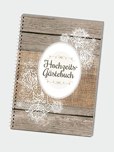 Ja, ich will Romantisches A4 Gästebuch Hochzeit Gästebuch zur Hochzeit mit lustigen Fragen im Innenteil zum Ausfüllen, langlebiges Hardcover Hochzeitsgästebuch Hochzeitsbuch 84 Seiten für 75+ Gäste