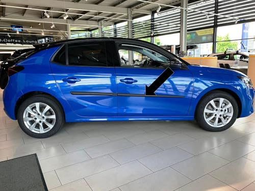 Seitenschutzleisten schwarz kompatibel mit Opel Corsa F 5-Türer ab Baujahr 06.2019- F17 (3700017)
