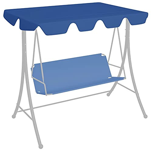 Ersatzdach für Hollywoodschaukel, Chusui Dach Für Hollywoodschaukel, Hollywoodschaukel Dachbezug, Bezug Für Hollywoodschaukel, Hollywoodschaukel Dach, Blau 188/168x110/145 cm