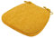 Yadlan Stuhlkissen 6er Set mit Schleife, Sitzkissen 40x40 Waschbar, Stuhlauflagen KüChenstuhl mit ReißVerschluss, Stuhlkissen Esszimmer 6 StüCk Trapez GedäChtnisschaum Sitzpolster Gelb