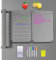 2 Stück Wochenplaner Abwischbar,Acryl Magnetische Abwischbare Kalender für Kühlschrank,Klar Acrylic Wochenplaner Magnetisch mit 6 Kreidemarkern,Planungstafeln für To-do Listen, Menüplanung(A)