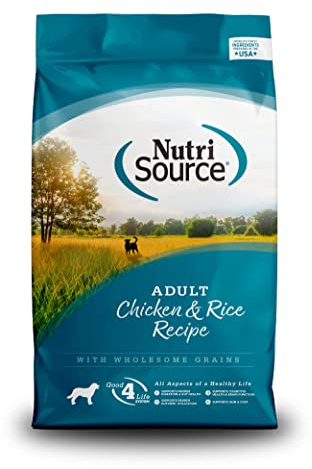 NutriSource Adult Dry Dog Food, Chicken and Rice, 26LB