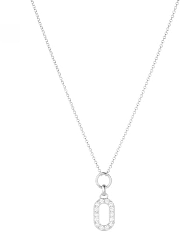 Sif Jakobs Jewellery Damen-Kette 925er Silber Farbstein One Size, Silber 32024000