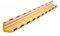 PU Schutzstreifen/Kantenschutz | 100x4x4cm | gelb/schwarz | Eckschutzprofil | selbstklebend | Eckenschutz | Wand | Anfahrschutz