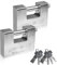 2 Pack 74 mm Container Padlock Outdoor Heavy Duty, High Security Shipping Container Padlock 12 mm Thick Shackle, Heavy Duty Container Padlocks with Keys for Sheds Gate Garage Warehouses