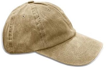 TMK Cappello da Baseball Basket Vintage Invecchiato Unisex cod.2026 (Camel Vintage, 1)
