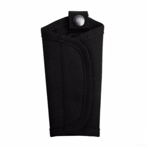 Molle-System Schlüsseltasche, Nylon-Mini-Organizer mit Metall-Karabiner, hält Schlüssel bei Outdoor-Aktivitäten (schwarz)