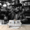 Fototapete Herr Totenkopf Schwarz 400x280 cm Tapete 3D Vlies Wanddeko Wallpaper Wandtapete Dekoration Study Zimmer Wohnzimmer Restaurant Cafe