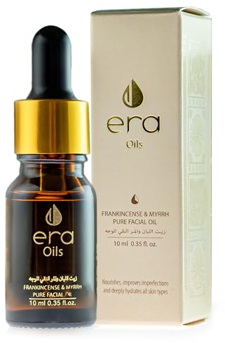 Era Oils - Premium Öl Weihrauch & Myrrhe | naturreines Boswellia Sacra aus Oman | Geeignet für Gesichtspflege, Massagetherapie, Meditation | 10 ml - Frankincense Oil mit Pipette