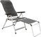 osoltus Klappsessel Camping | Hochlehner Set mit Fußablage | Aluminium Soft Touch 3D Mash-Textil anthrazit