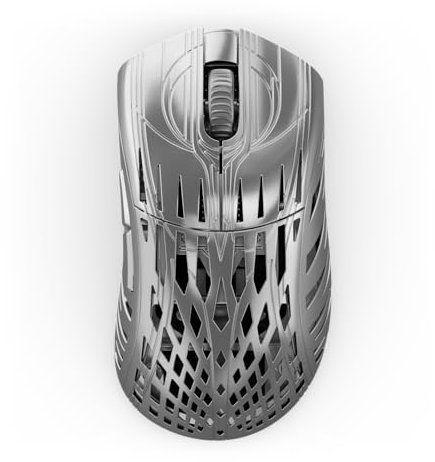 PWNAGE Stormbreaker Wireless Magnesium Gaming Mouse 8kHz - 50grams Ultralight Esports Pro Gamer Flawless Professional PAW3395 Optical Sensor 26,000 DPI - 8000Hz -100% PTFE Skates Ergo -Platinum