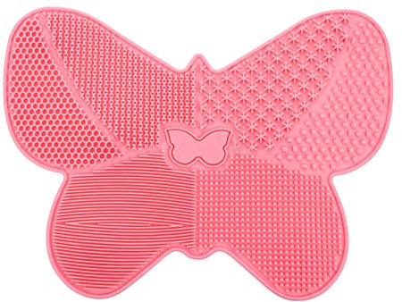 BELLIFFY 1pc Butterfly Shape Makeup Brush Cleaning Pad Beauty Tool Cups Design for Easy Storage and Practical for Brushes