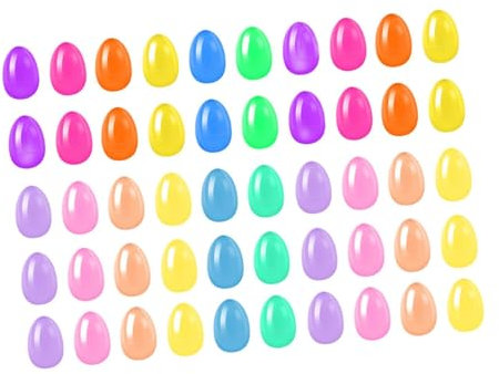 Sharplace 50 Stück befüllbare Ostereier-Dekorationen, kreatives Spiel, lustige Ornamente, Leere Ostereier für Geburtstage, Geschenktütenfüller, Kinder