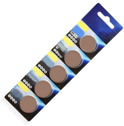 5 pilas de botón de litio CR2330 de 3 V para energía de respaldo en electrónica como lámpara LED de cuello y placas base de computadora