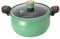 Hbbgdiy 8L Mini Fast-Heating Pressure Cooker with Lock Handles & See-Through Lid, Non-Stick Stockpot for Gas, Induction & Electric Stoves, Green