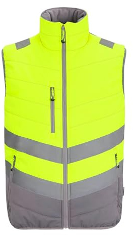 Regatta Professional Mens Hi-Vis 2-Tone Gilet Thermal Padded Bodywarmer