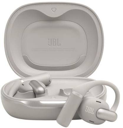 JBL Sense Pro, True Wireless Open-Ear Headphones, Grey | Hi-Res Audio Wireless, Up to 38 Hours Total Playtime, 4 Beamforming Mics, IP54 Water & Dust-Resistant, OpenSound Technology