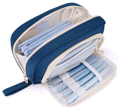 COLOCASTLE Federmäppchen Mäppchen Mädchen Große Kapazität Federtasche 3 Fächer Etui Schule Federmappe Jungen Mäppchen Teenager Erwachsene für Schule & Büro