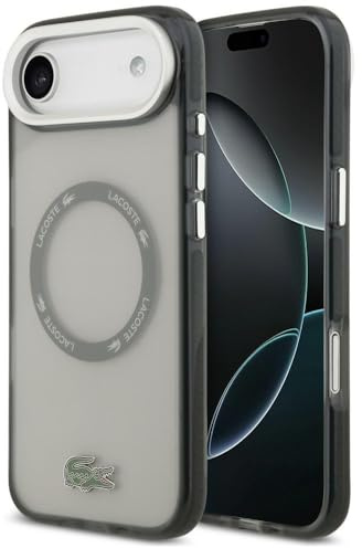 CG MOBILE Lacoste Shockproof Transparent Frosted kompatibel mit MagSafe Hülle für iPhone Air (Grau)
