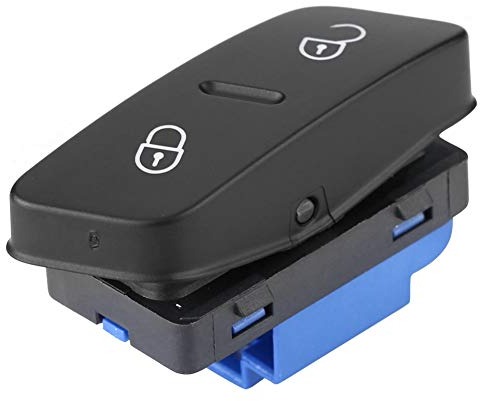 Interruttore Blocco Porta, Fydun 1K0962125B Pulsante di Blocco Portiera Auto Nero Interruttore di Controllo della Serratura della Porta ON OFF per (358) V Variant (1K5)
