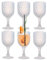 NAMAI - Set da 6 Calici per Vino - 270 ML - Lavabili in Lavastoviglie e Microonde - Resistenti - Bicchieri per Acqua e Vino Bianco in Vetro