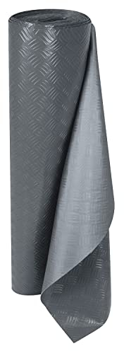 Olivo.Shop - Revêtement de Sol en Caoutchouc Isolant sur Mesure. Tapis en PVC antidérapant. Tapis en Caoutchouc amortissant au mètre pour Industrie (Gris greato, 200x100 cm)