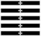 5 x Aufkleber Ritter Kreuz/EISERNE Kreuz - schwarz - f. KFZ Auto Motorrad Boot Flagge Fahne