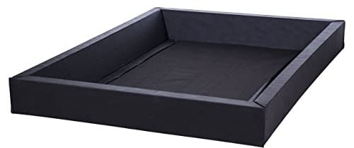 Schaumstoffrahmen für Wasserbettmatratzen 160 x 200 cm schwarz SIMPLE