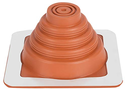 Parotec Solin de Toit - Passage du Toit - Flexible - Fabriqué en Silicone - Résistant aux Hautes Témperatures - Universel -Tuile Métallique - Diamètre de 6 à 70 mm