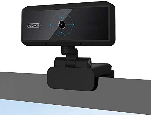 Topiky USB Web Webcam Kamera,HD 5MP 10801P Computer Kamera Digitale Videokonferenz/Heim Laptop/Desktop Autofokus Webkamera, Kein Laufwerk,zum Lernen/Treffen/Interview/Live Übertragung,mit Mikrofon