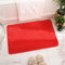 Treer rutschfest Wasseraufnahme Badezimmer Teppiche Badematte, Verdicken Weicher Mikrofaser Flauschige Bequeme Schlafzimmer Badvorleger Fußmatte (Rot,70x120cm)